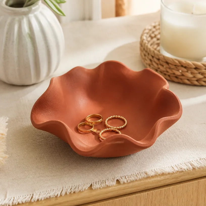 DIY Scalloped Bowl Using Air-Dry Clay 3 How to Make a Scalloped Bowl with Air-Dry Clay