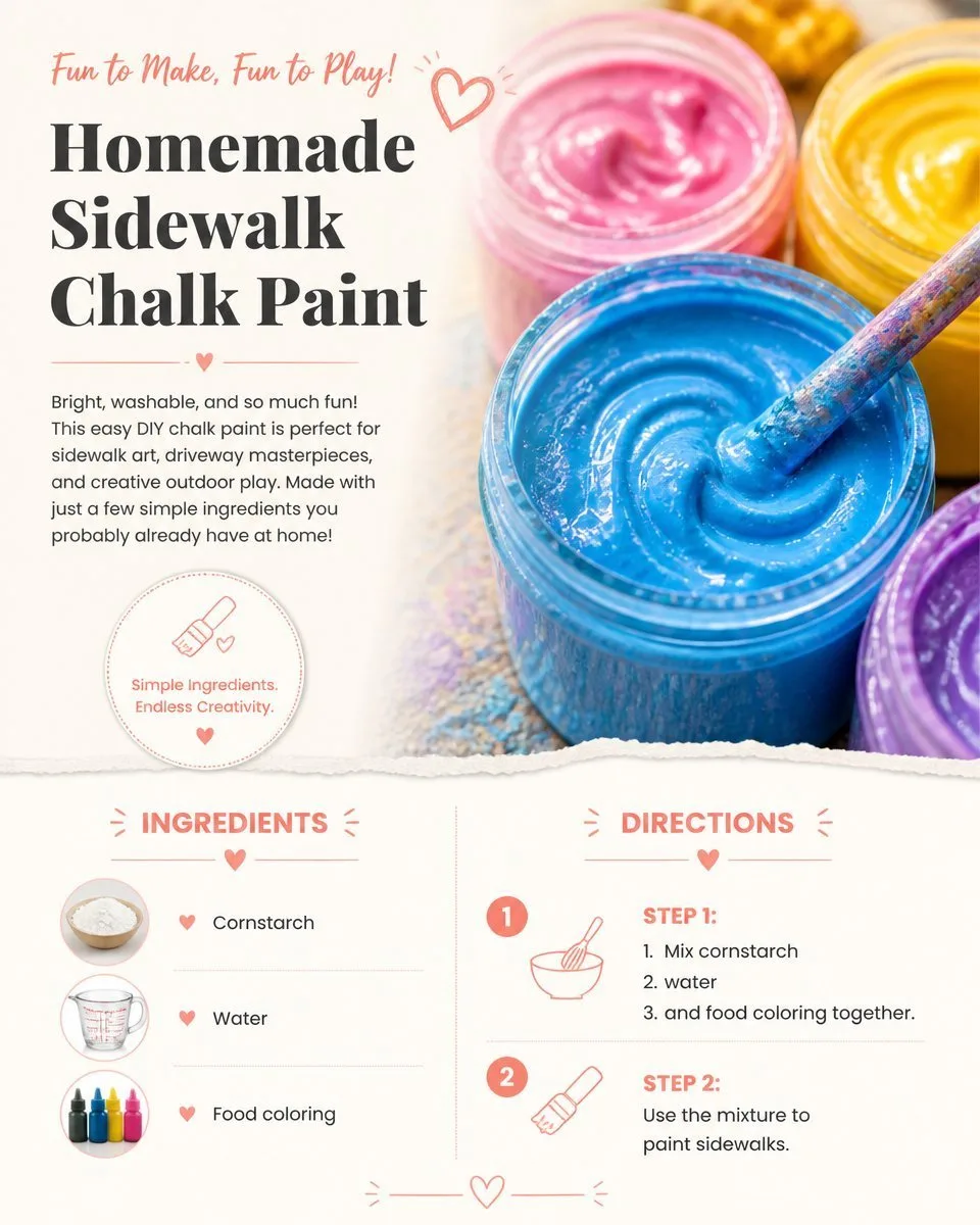 How to Make DIY Sidewalk Chalk Paint at Home 23 How to Make Homemade Sidewalk Chalk Paint