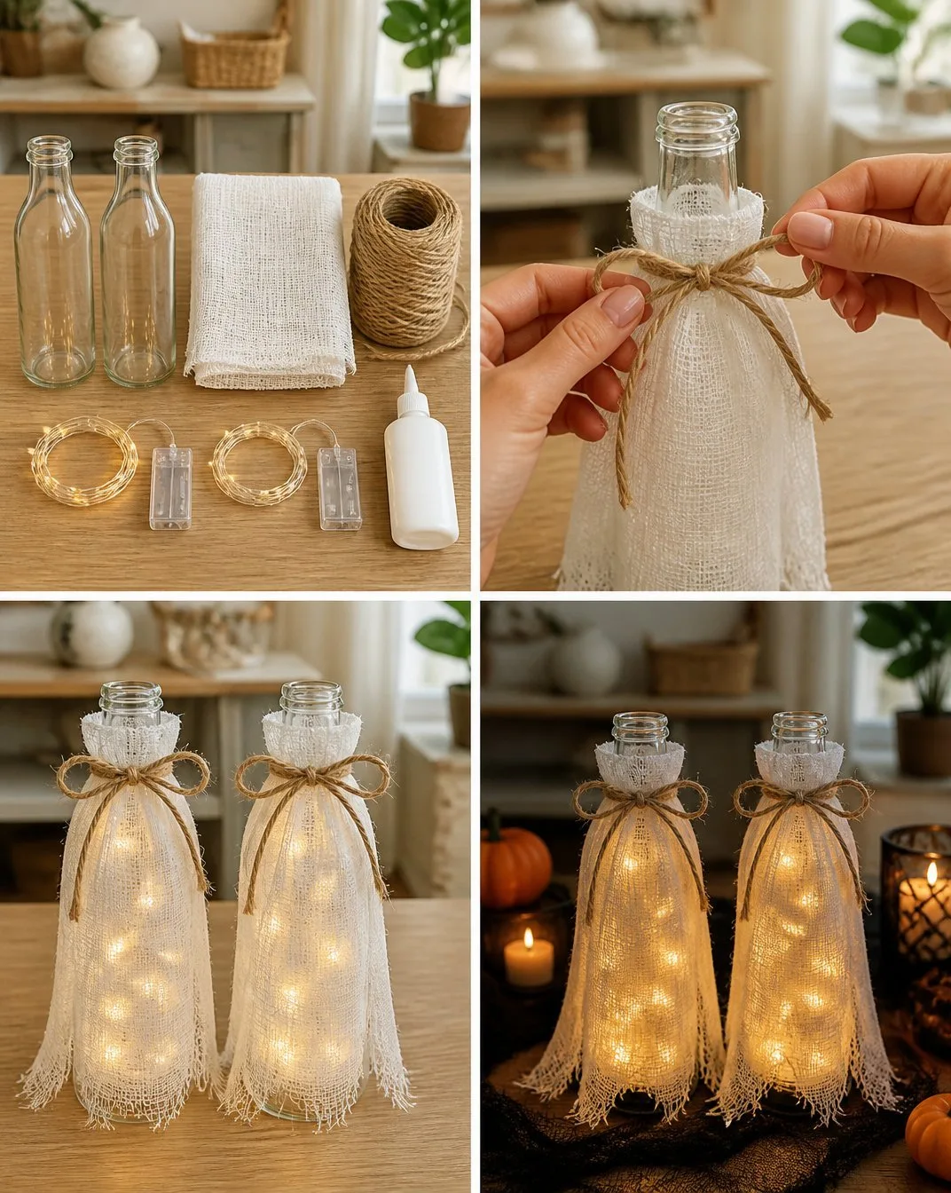 DIY Spooky Glass Bottle Lanterns for Halloween 3 How to Make Spooky Glass Bottle Lanterns