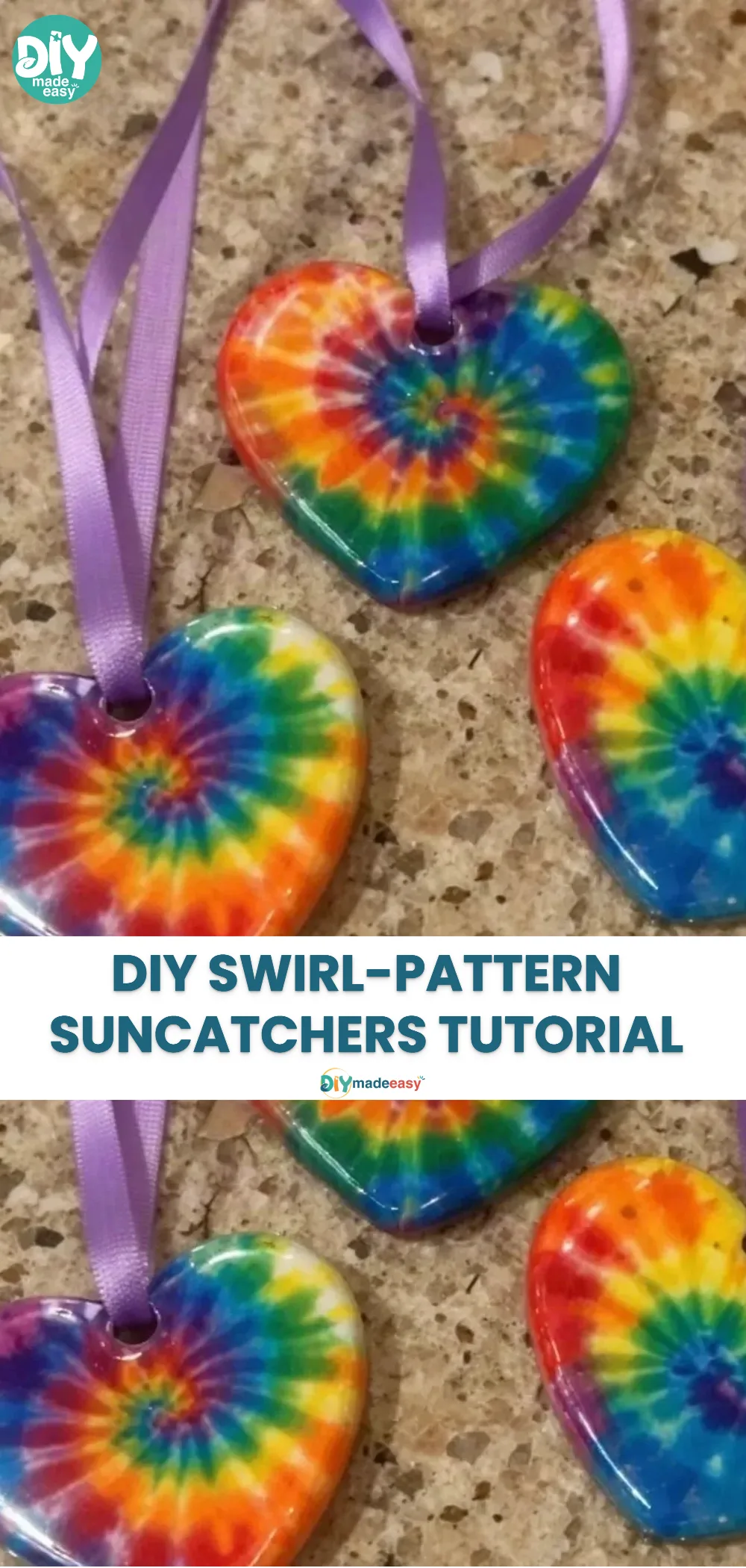 DIY Swirl-Pattern Suncatchers Tutorial
