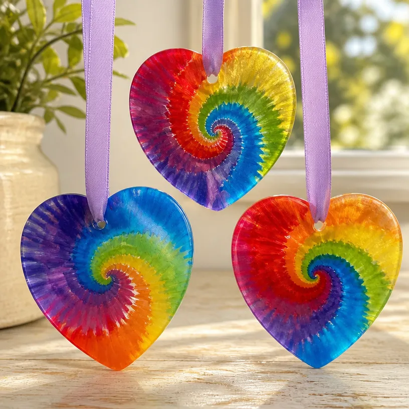 DIY Swirl-Pattern Glue Sun Catchers Tutorial