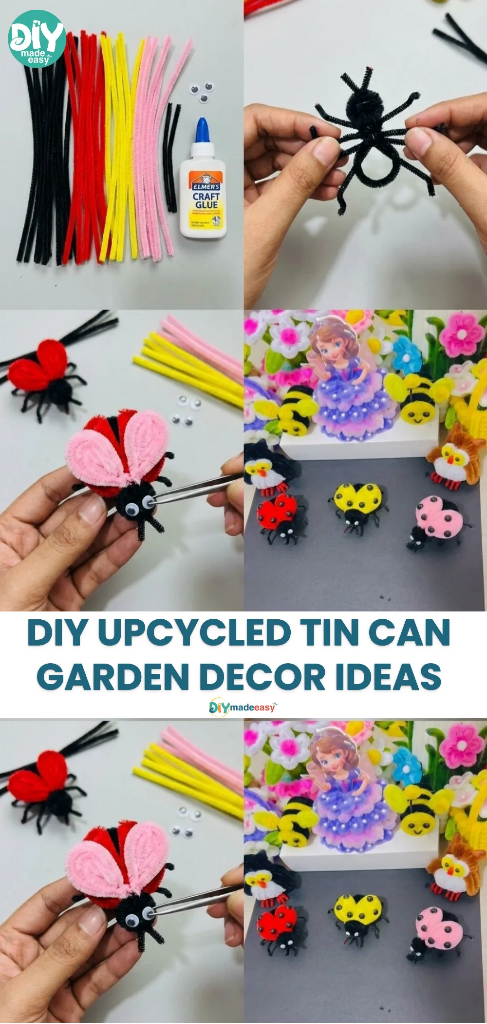 DIY Upcycled Tin Can Garden Decor Ideas