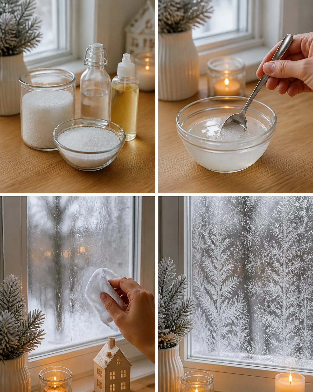 How to Make Epsom Salt Window Frost Art