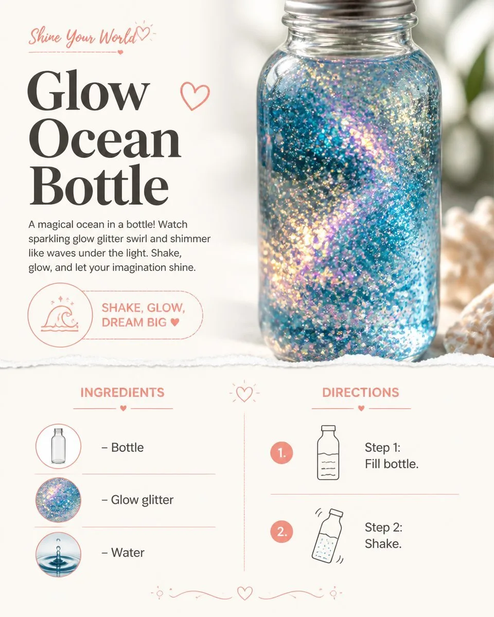 Eco-Friendly Glow-In-The-Dark Ocean Water Bottle for Sustainable Hydration