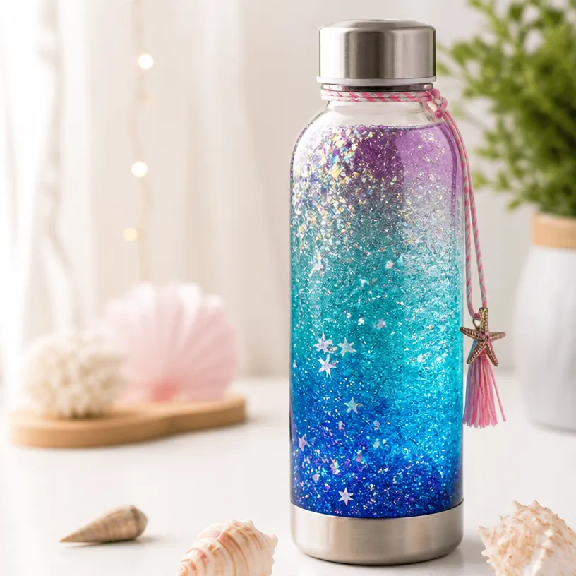 Eco-Friendly Glow-In-The-Dark Ocean Water Bottle for Sustainable Hydration