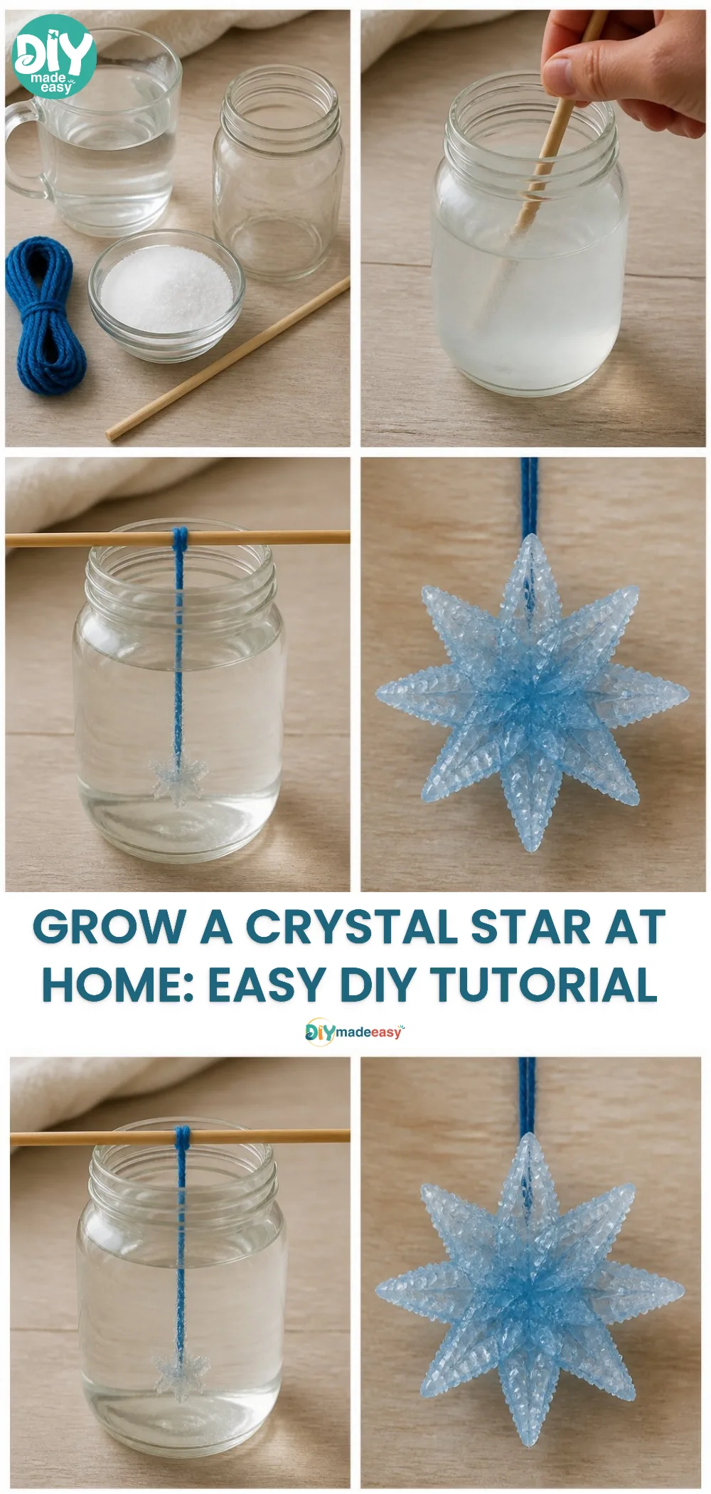 Grow a Crystal Star at Home: Easy DIY Tutorial