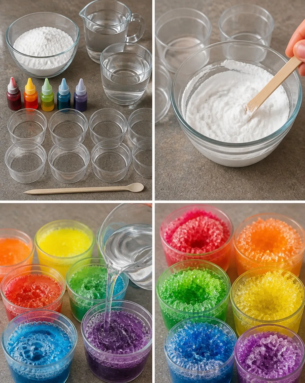 Baking Soda Rainbow Crystals: How to Create a Crystal Forest