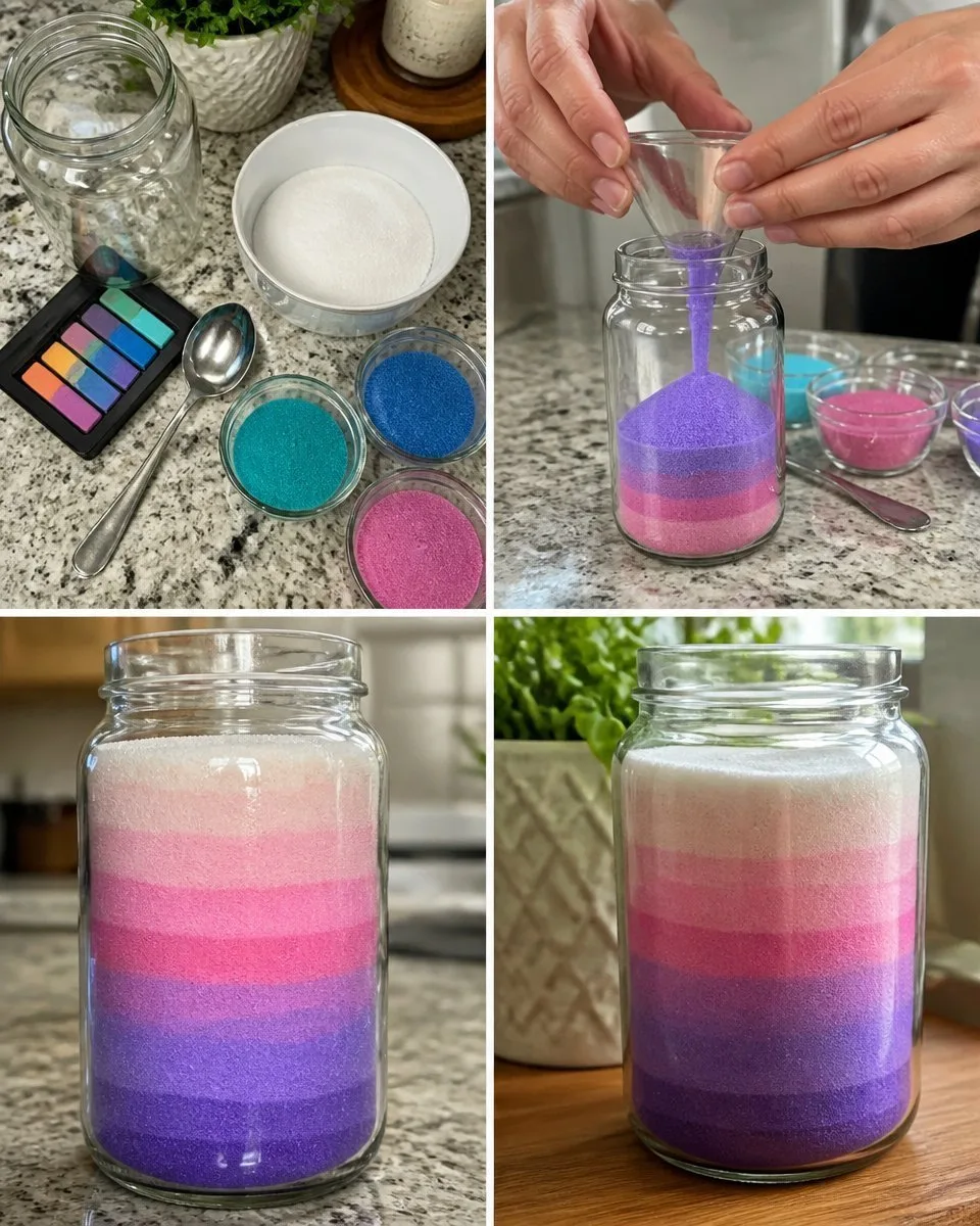 DIY Gradient Sand Art Jar Tutorial
