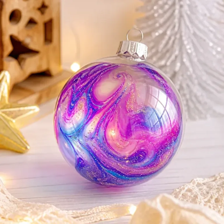 Iridescent Celestial Ornament, an elegant home decor accent for stylish interiors.