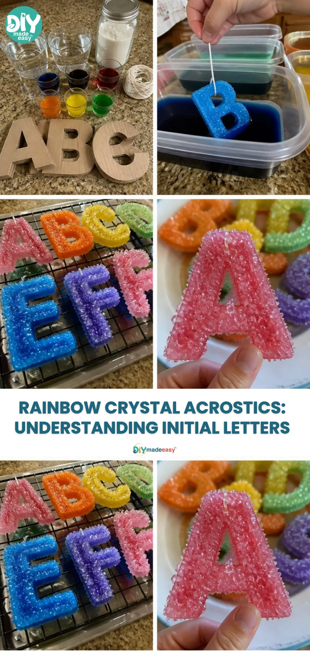 Rainbow Crystal Acrostics: Understanding Initial Letters
