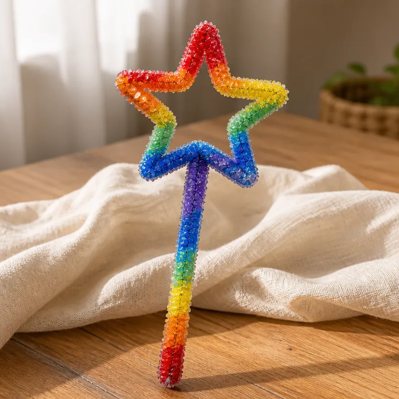 Colorful Borax Crystal Star Wand DIY Craft Kit