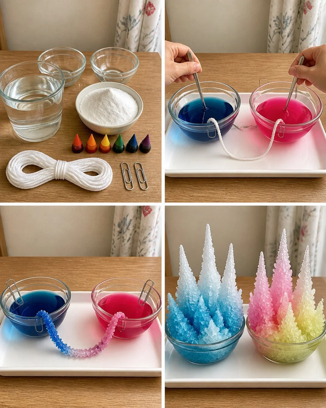 Baking Soda Crystals Transform Into Glassy Art
