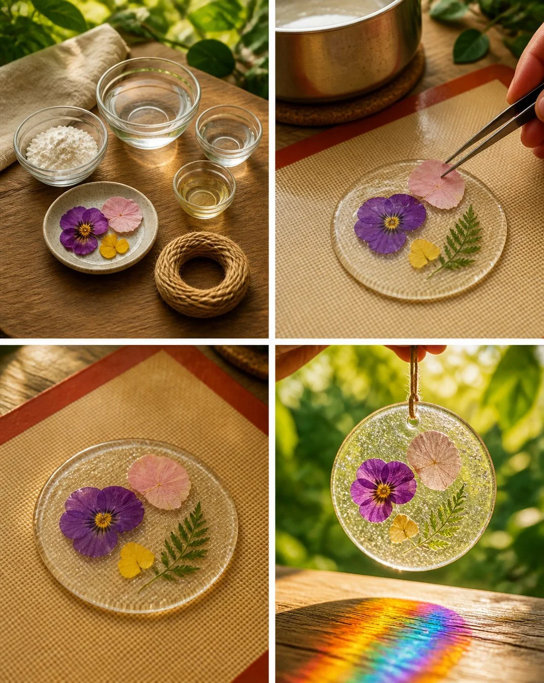 Bioplastic Suncatchers In Soft Light 19 Bioplastic Suncatchers