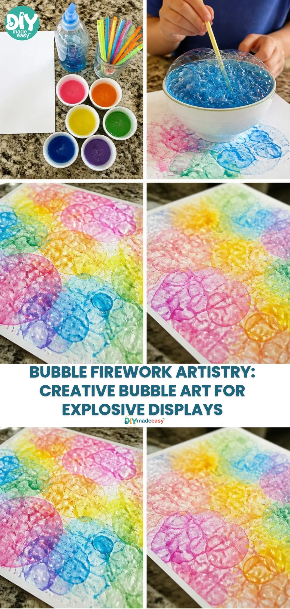 Bubble Firework Artistry: Creative Bubble Art for Explosive Displays