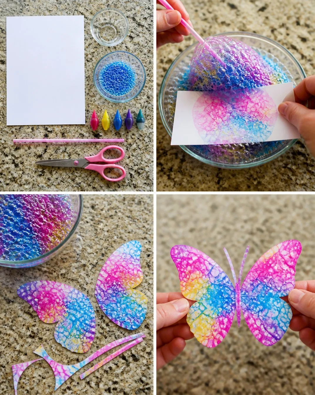 Bubble Print Technique Transforms Butterfly Wings into Art