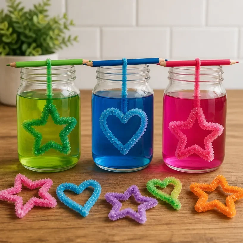 Beginner's guide to DIY crystal art and crystal growth techniques.