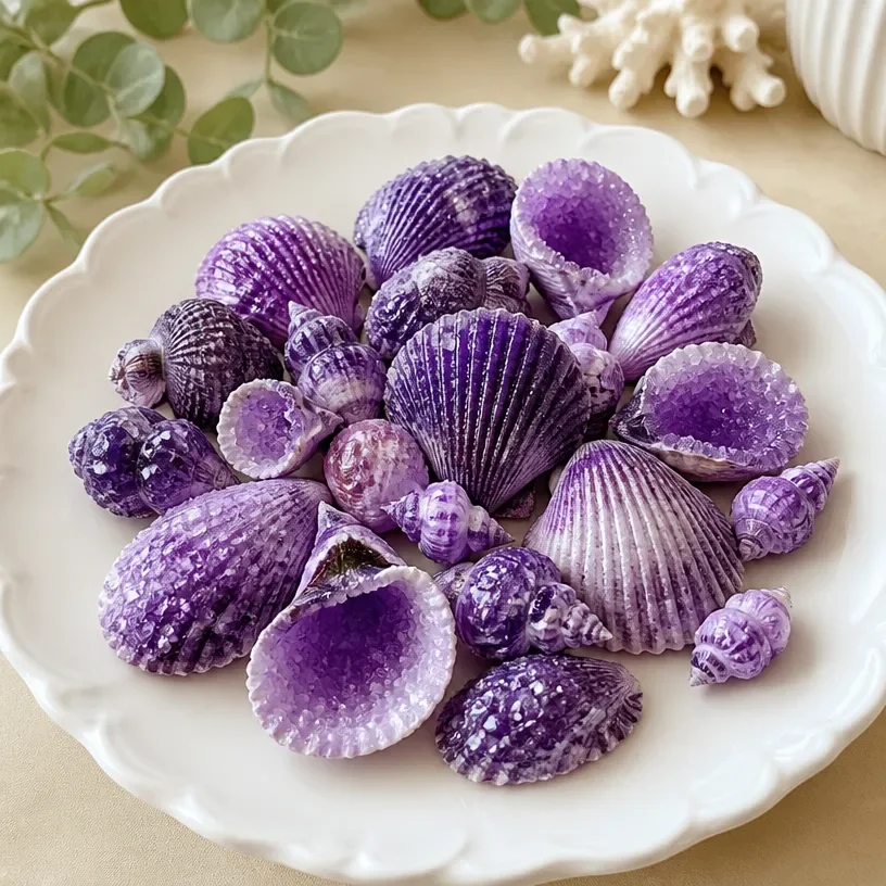 Beautiful DIY Crystal Seashells project showcasing seashells turned into ocean-inspired decor.