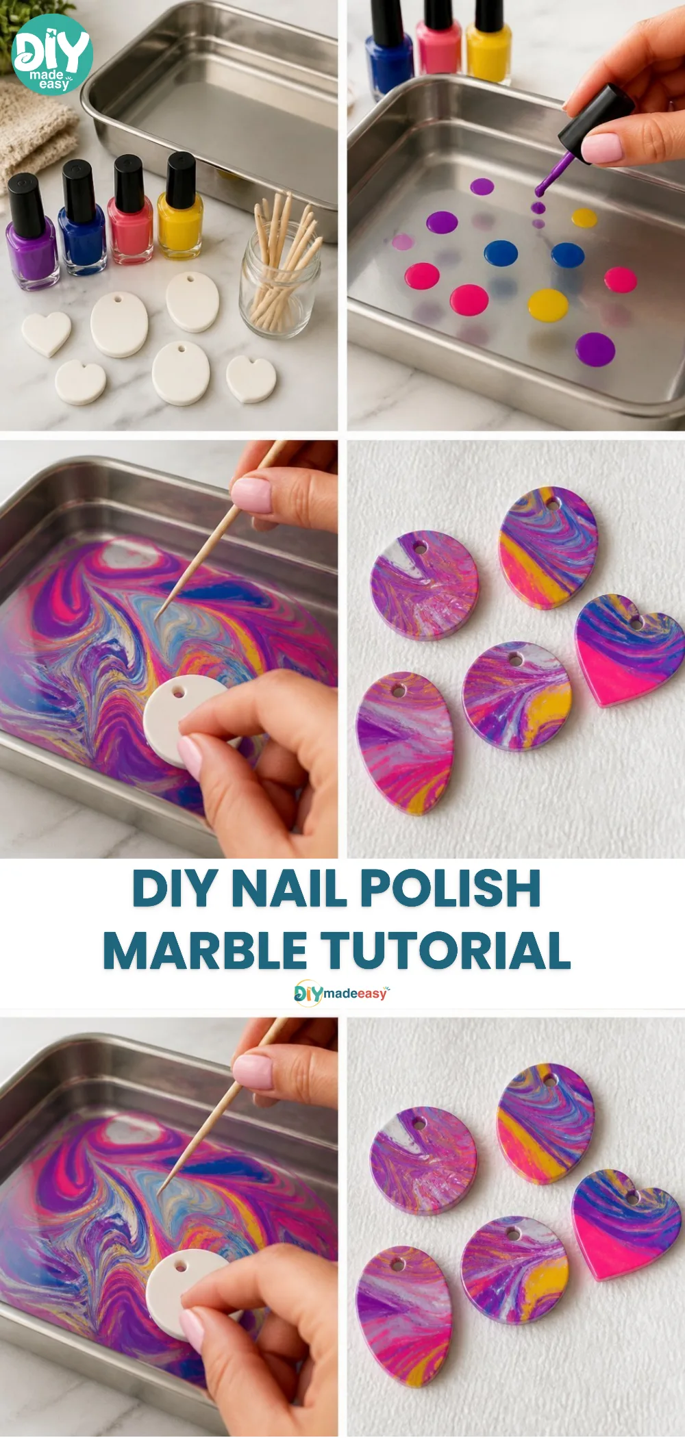 DIY Nail Polish Marble Tutorial
