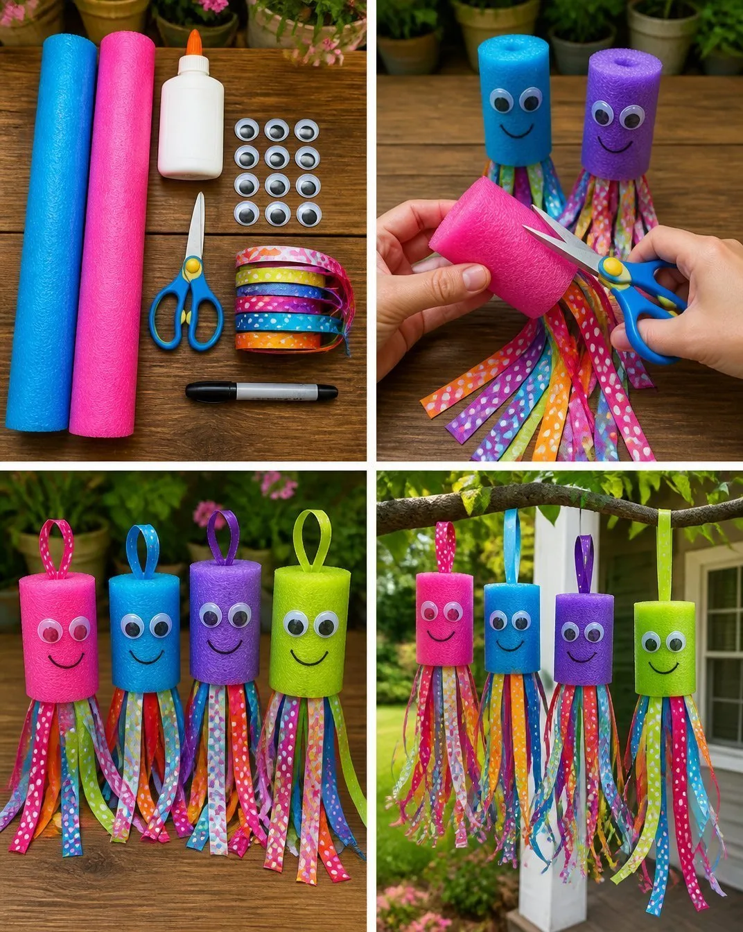 DIY Pool Noodle Ocean Creatures
