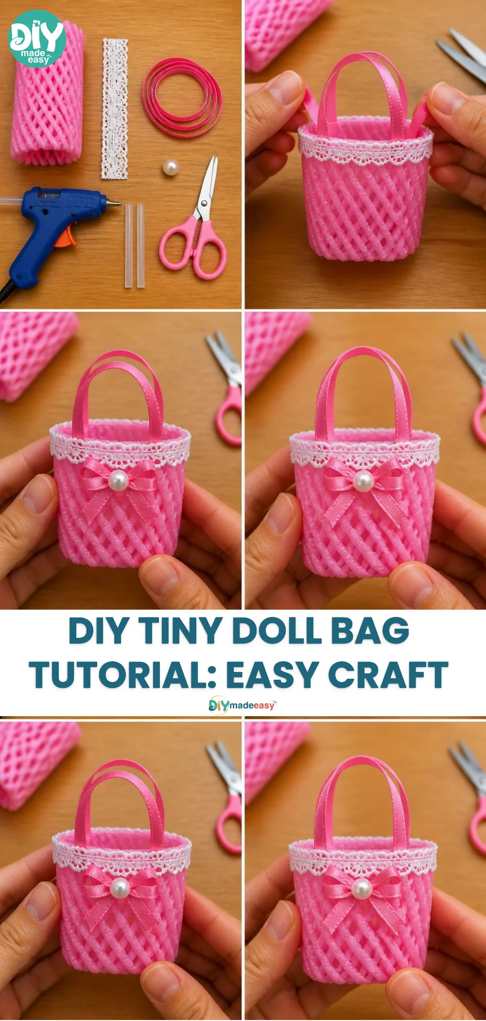 DIY Tiny Doll Bag Tutorial: Easy Craft