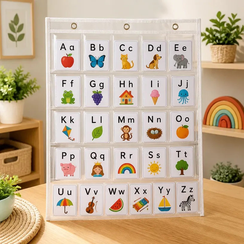 Children aged 2-6 engaging in early language acquisition activities