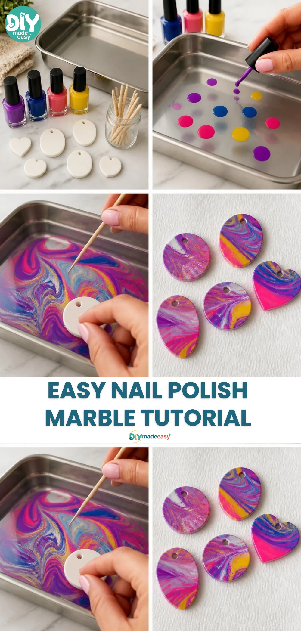 Easy Nail Polish Marble Tutorial