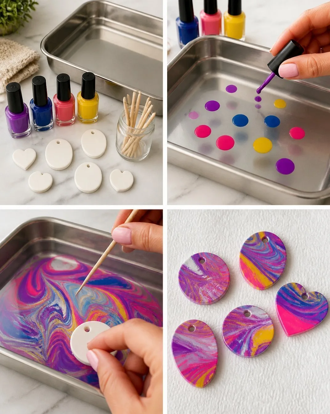 DIY Nail Polish Marble Crafts: Easy Marbling Tutorial
