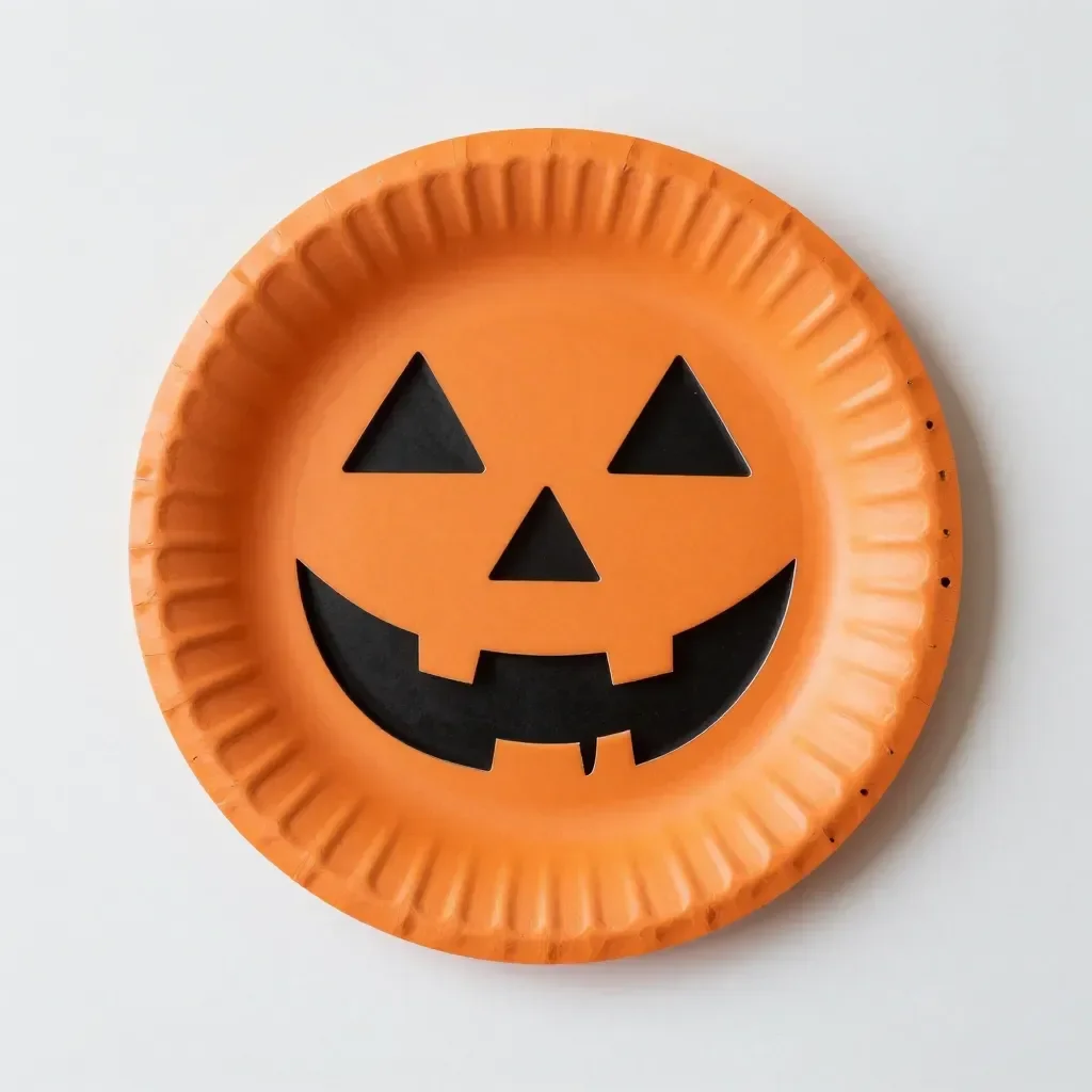 Easy Paper Plate Pumpkin Craft for Halloween | Mombrite