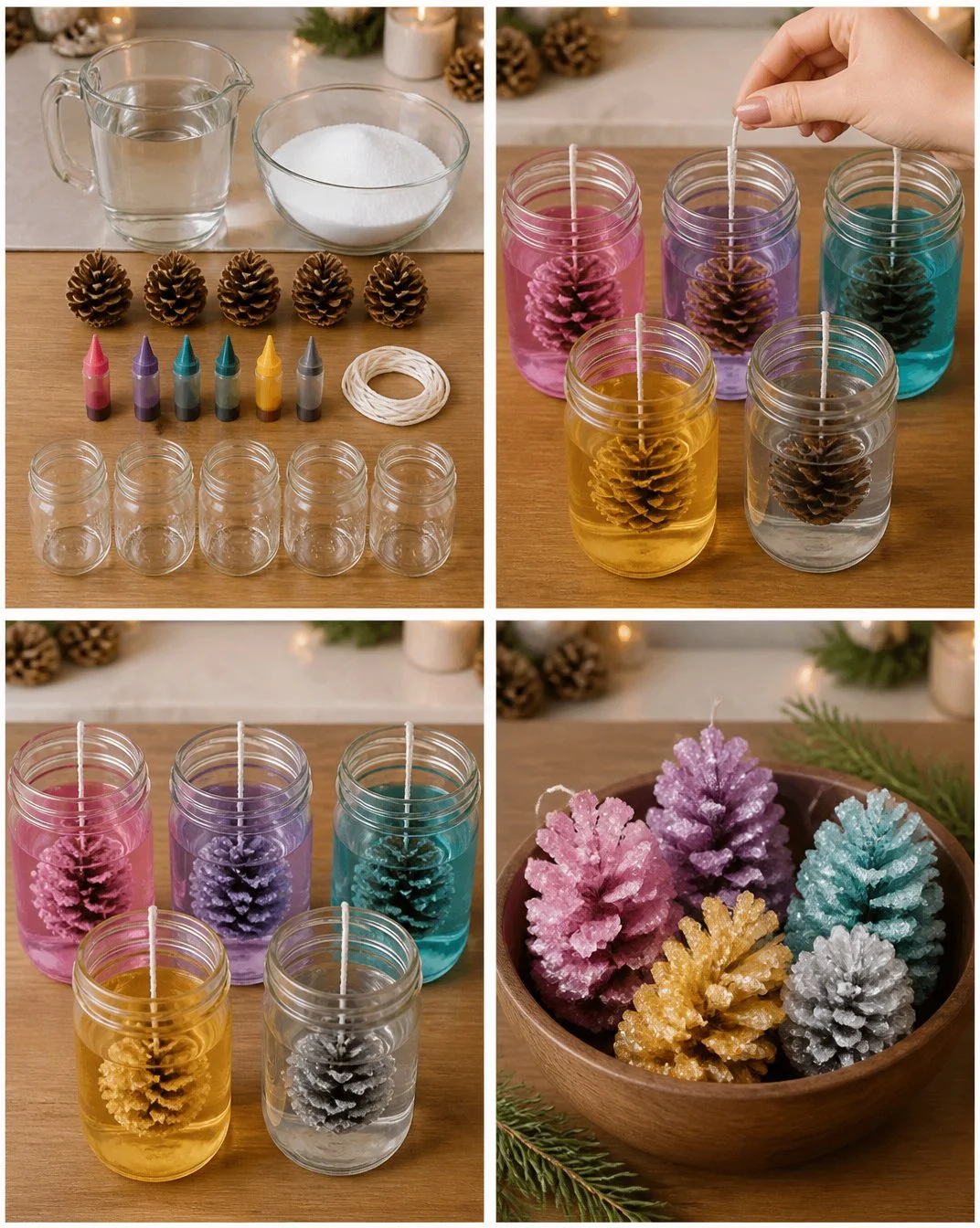 Fairy Color Crystal Pinecone Collection 20 Fairy Color Crystal Pinecone Collection