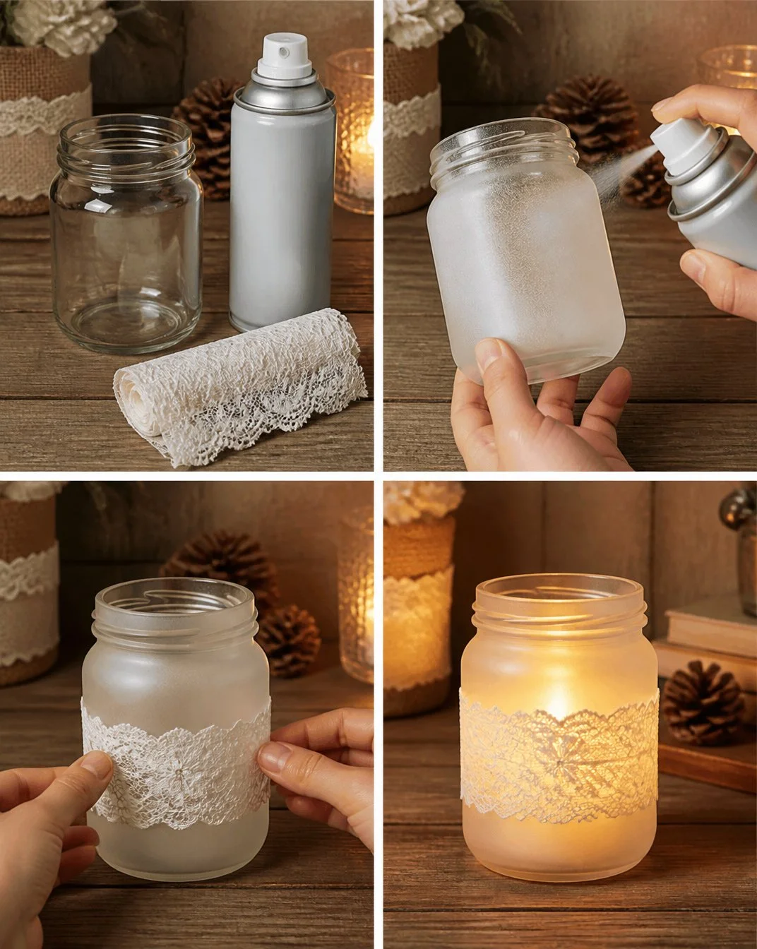 Frosted Glass Candle Holder 14 Frosted Glass Candle Holder