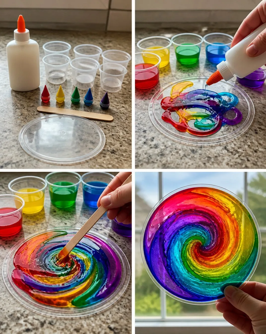Glue-Based DIY Stained Glass Window Art 18 DIY Stained Glass Window Art with Glue