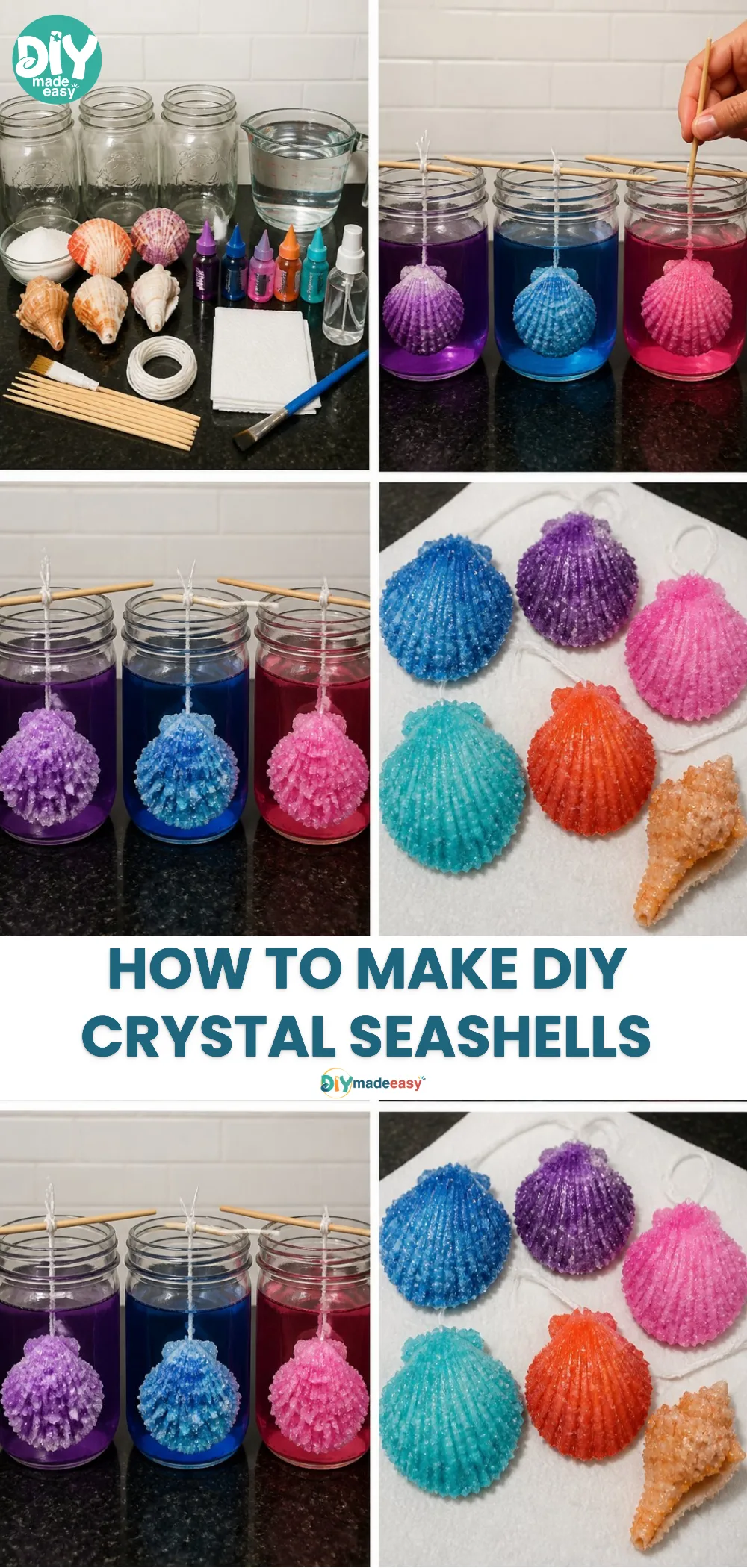 How to Make DIY Crystal Seashells