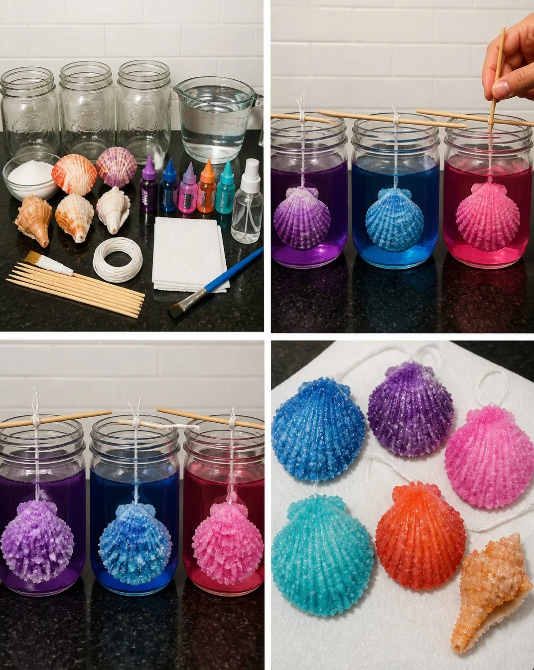 How to Make DIY Crystal Seashells 17 How to Make DIY Crystal Seashells