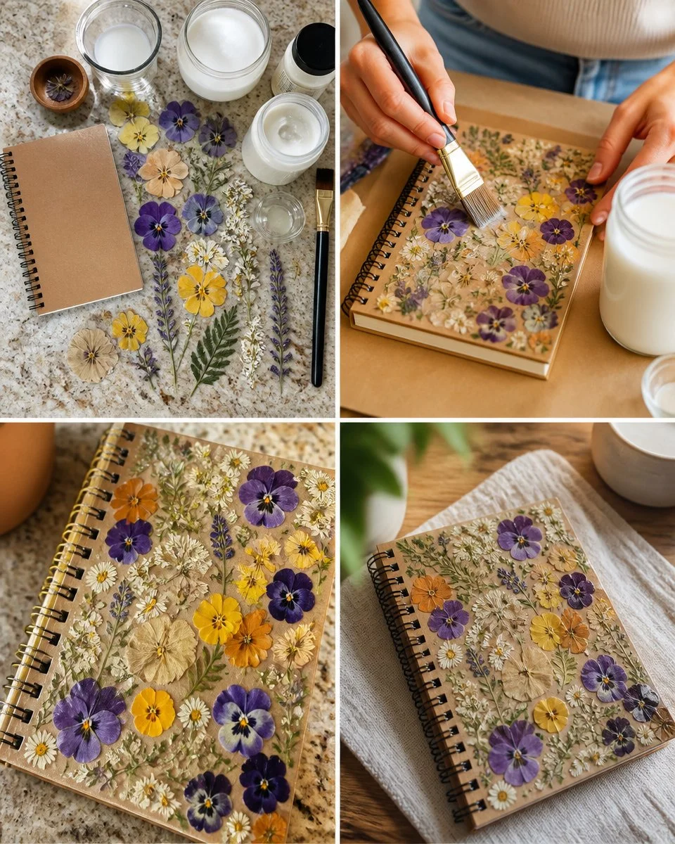 Pressed Flower Journal Cover 12 Pressed Flower Journal Cover