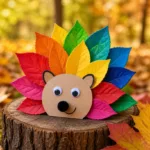 rainbow leaf hedgehog craft diy tutorial 2026 10 03 210204 1