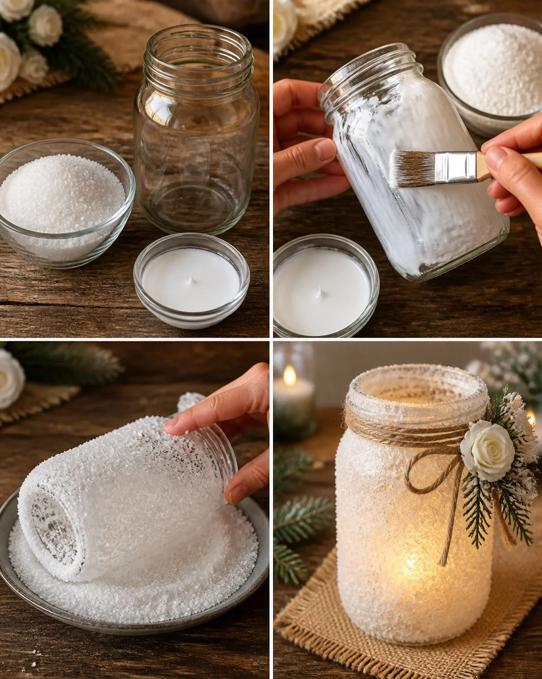 Snowy Wedding Lantern