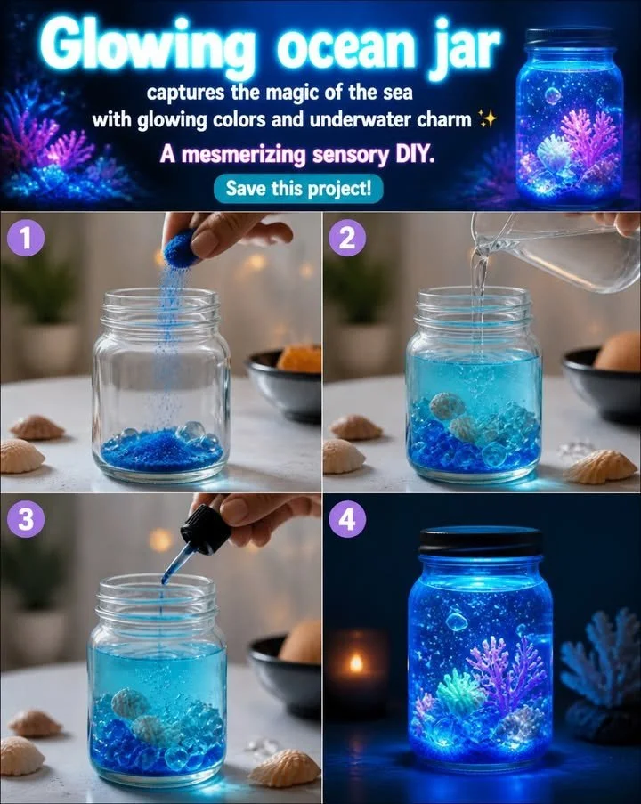 The Glowing Ocean Jar Light 17 The Glowing Ocean Jar