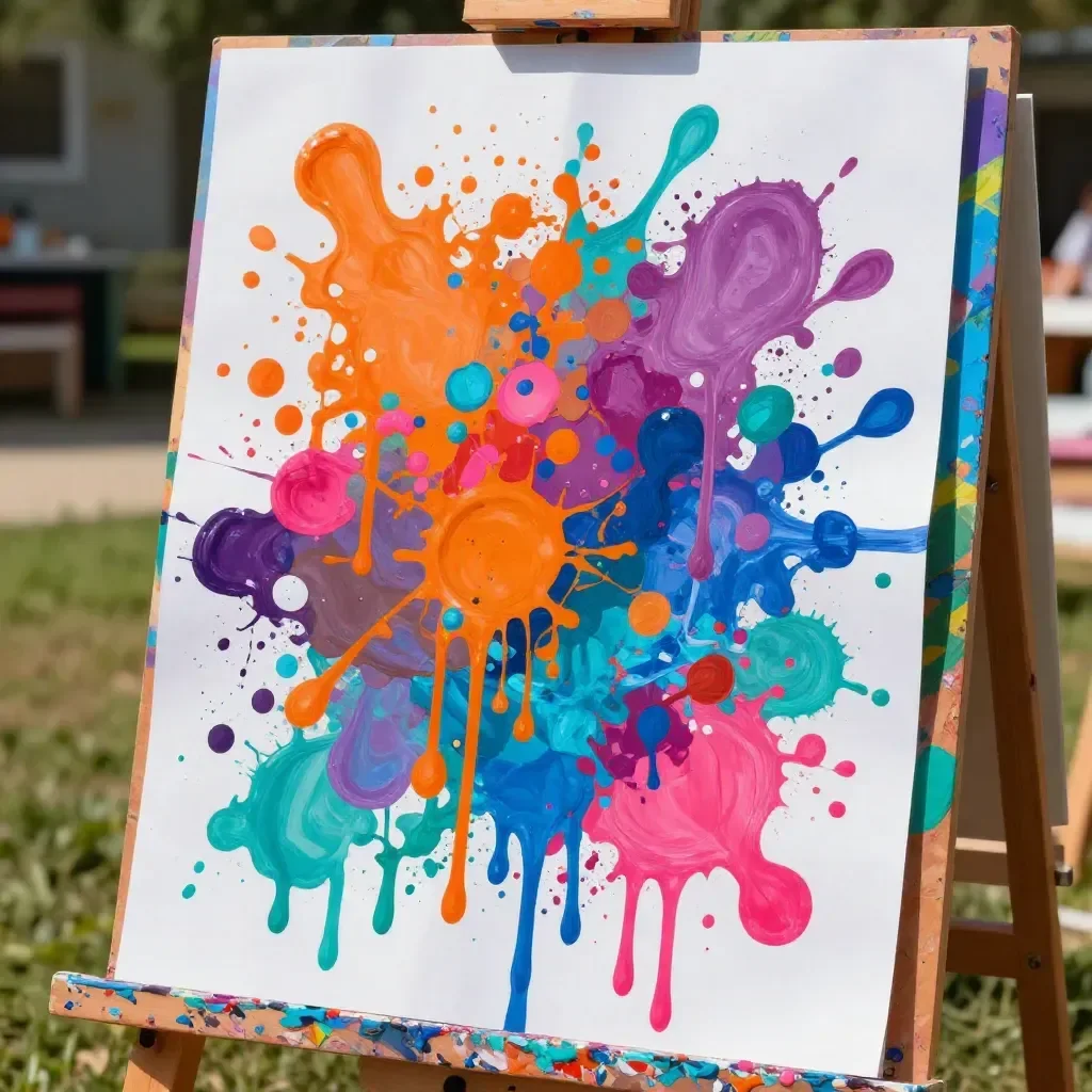 Creative Outdoor Art! You've Got To Try Water Gun Painting With Your Kids.